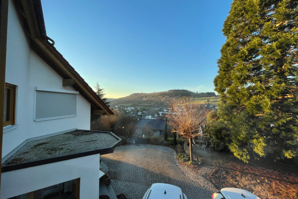 Idyllischer Ausblick vom Fenster